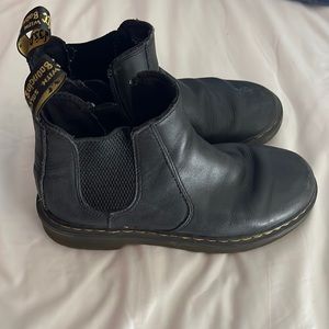 Black Chelsea Dr. Marten shoes kids size 3
